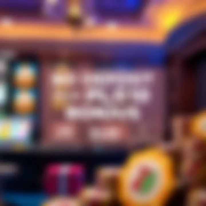 Illustration showing various casino bonus icons representing no deposit offers and their benefits