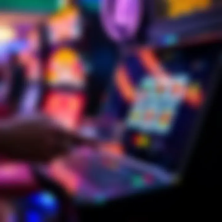 Digital representation of a secure online payment transaction using PayID on a device displaying Australian pokies