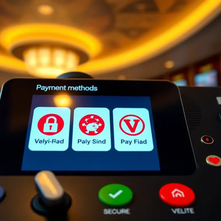 Secure online payment gateway interface with verification icons