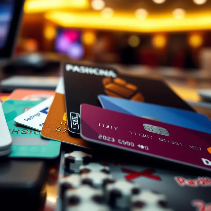 Diverse Payment Methods for Online Casino Deposits Visual representation of multiple payment options including credit cards and e-wallets for online casino deposits