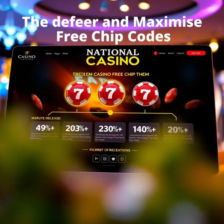 How to Redeem and Maximise Free Chip Codes at National Casino Diagram showing how to redeem and maximise free chip codes in an online casino platform