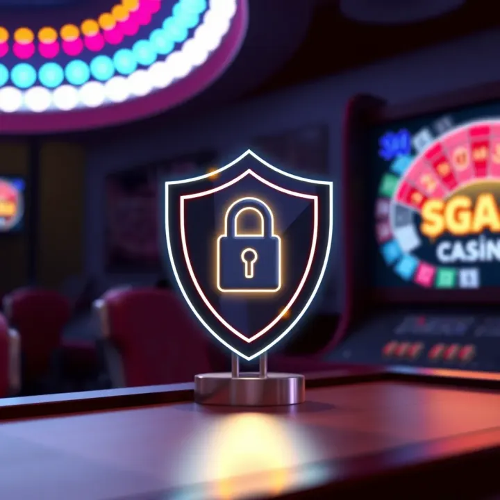 Ensuring Account Security in National Casino Secure login shield icon representing enhanced account protection measures