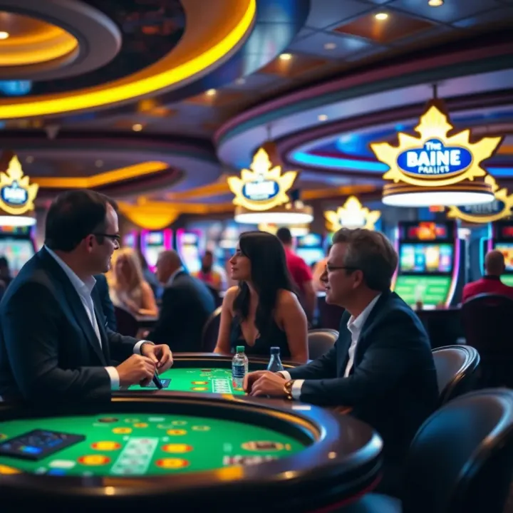 Smart Casual Attire on Casino Gaming Floor Guests dressed in smart casual attire enjoying gaming tables at an upscale casino environment