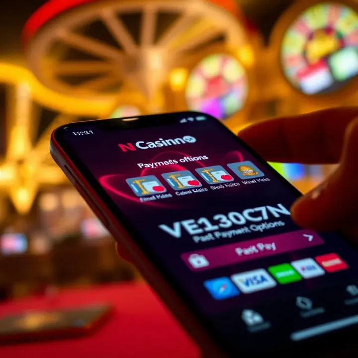 National Casino CZ Secure Payment Options Secure digital payment methods displayed on a mobile device screen