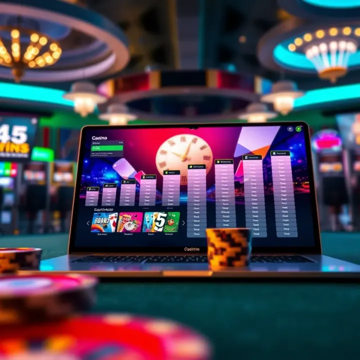 Growth of Online Casino Platforms in Australia Digital representation of online casino platforms accessible on multiple devices