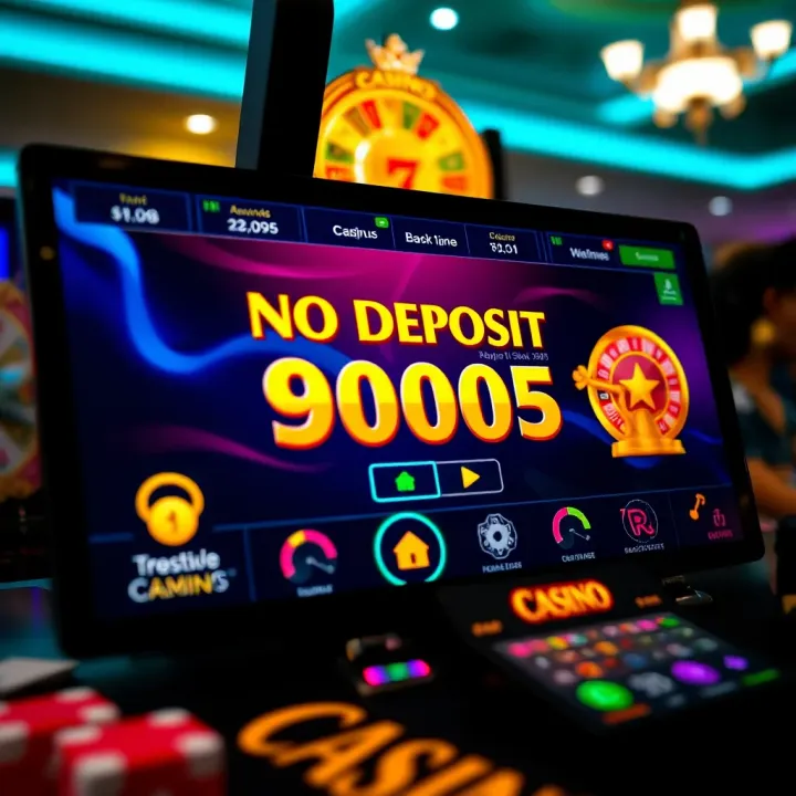 Illustration of a digital casino interface highlighting bonus codes and rewards