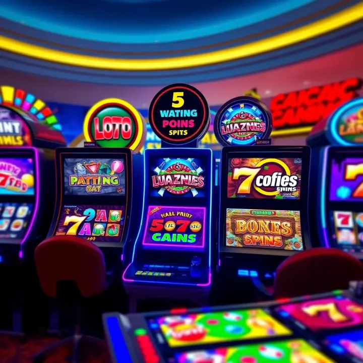 Collection of popular pokies game icons with vibrant graphics and engaging themes