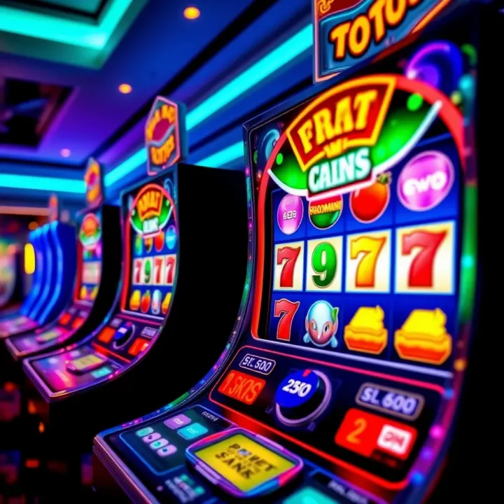 Colorful pokies game screen showcasing vibrant symbols and dynamic gameplay features at National Casino