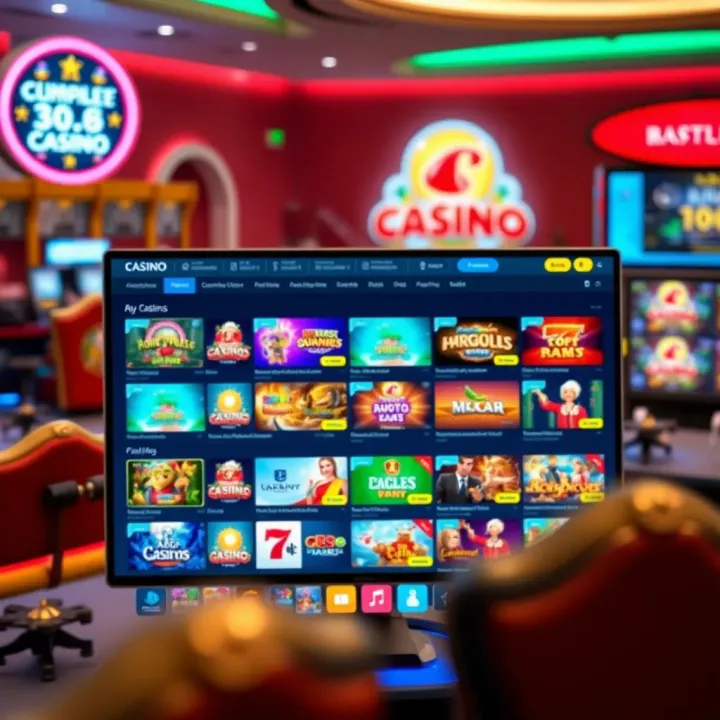 Australian online casino interface showing various gaming options and user-friendly layout