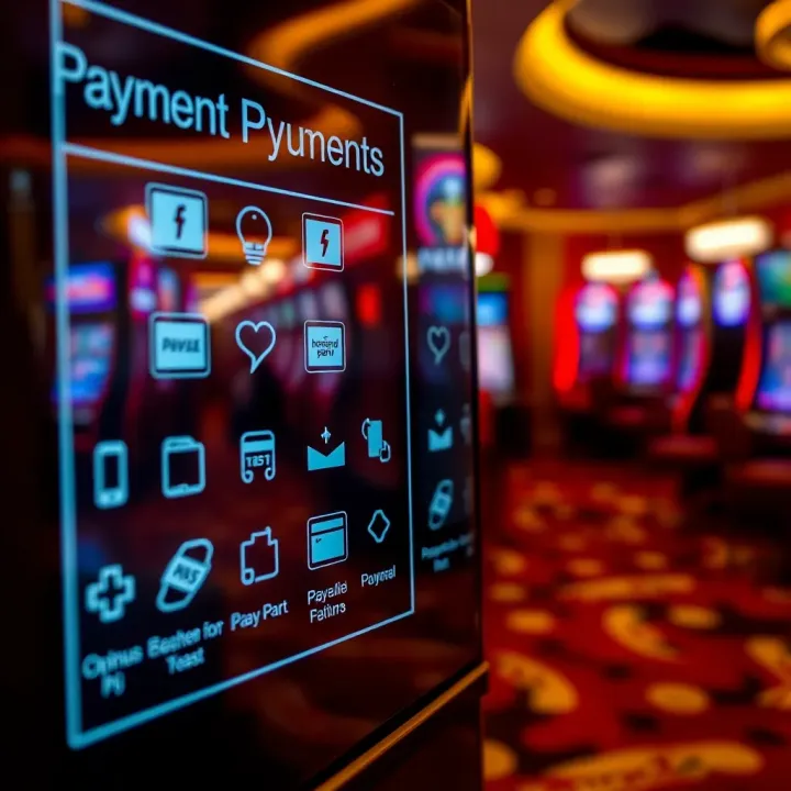 Secure online payment methods displayed with digital icons