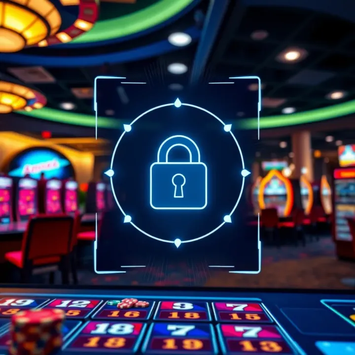 National Casino Security Protocols Overview Secure online casino platform with digital lock symbol showing safety