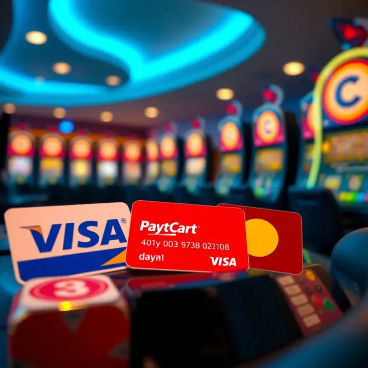 Different payment methods icons representing online casino withdrawals