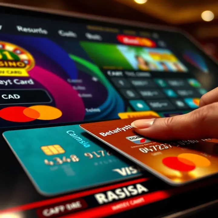 Secure payment transactions with credit cards and digital wallets on a casino website