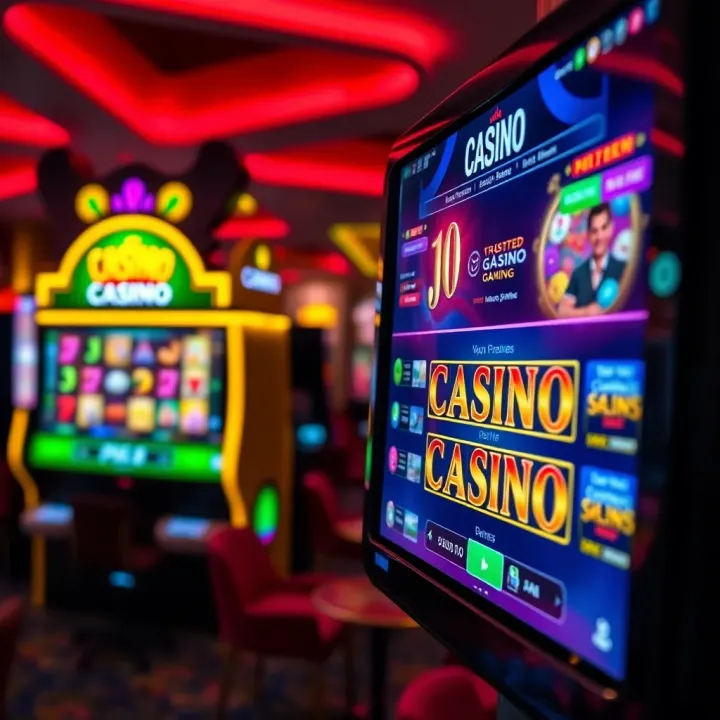 Digital interface displaying online casino games representing Penn National Gaming's digital expansion