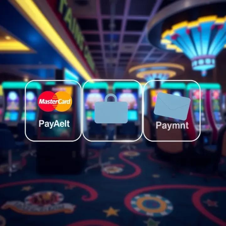 Digital payment icons representing secure transactions and multiple payment methods
