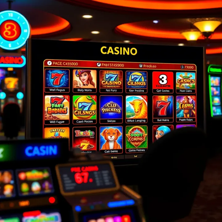 Overview of PRD National Casino interface displaying various casino games