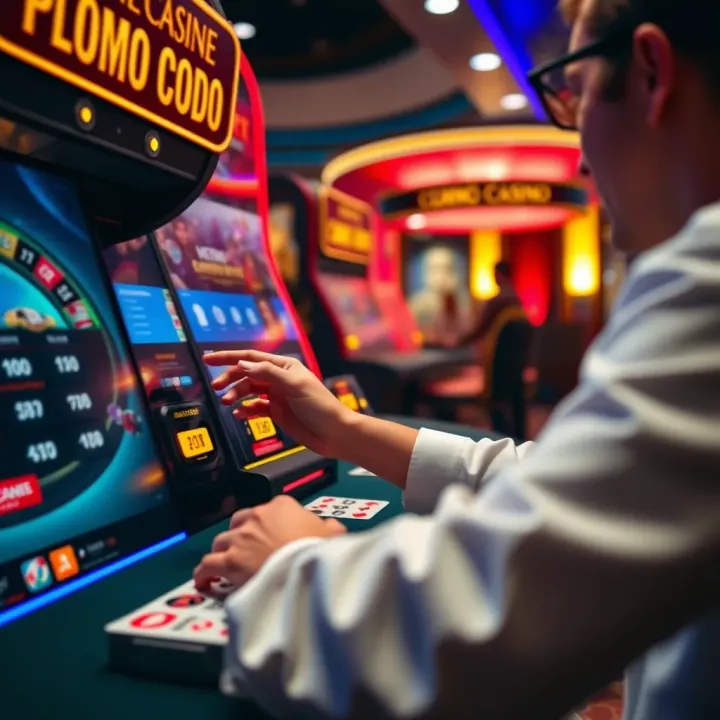 A player entering a promo code on an online casino platform to unlock bonus rewards