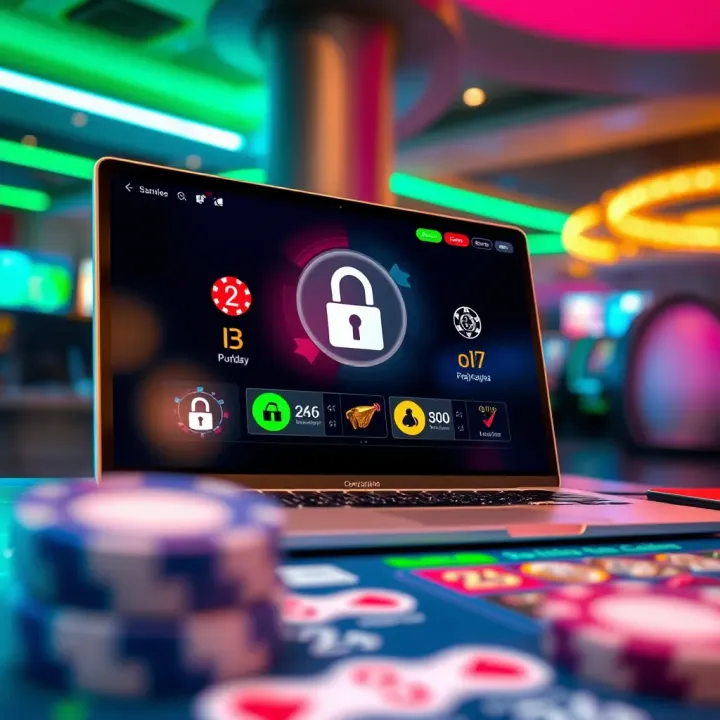 Safe Navigation and Trust in National Casino Sister Site Platforms Illustration of a secure online casino interface highlighting safety and trust in sister site platforms