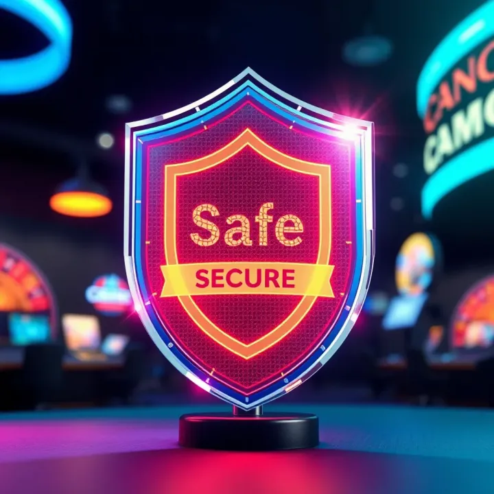 Secure digital shield symbolizing safe and regulated online casino environment in Australia