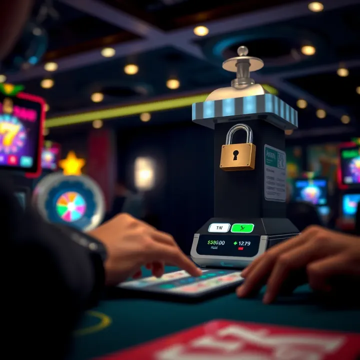 Visual representation of a secure online casino transaction with bonus activation