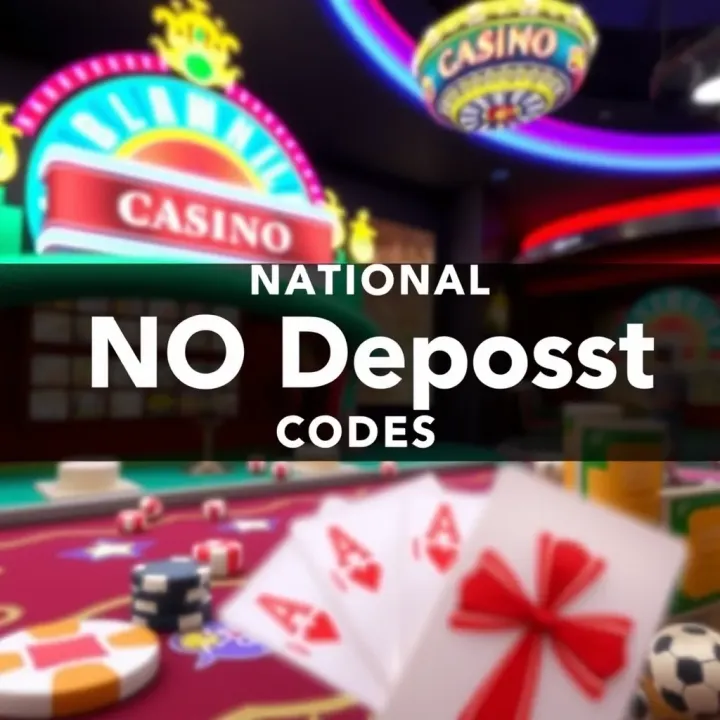 Digital promotional banner showcasing casino no deposit codes and their benefits
