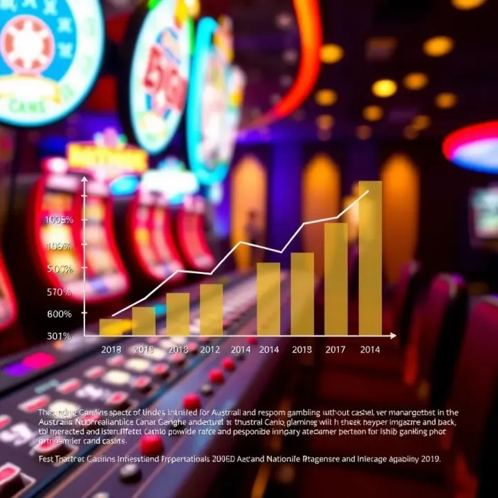 Economic Impact and Responsible Gambling Initiatives in Australia Graph showing economic impact and responsible gambling measures in Australian casino industry