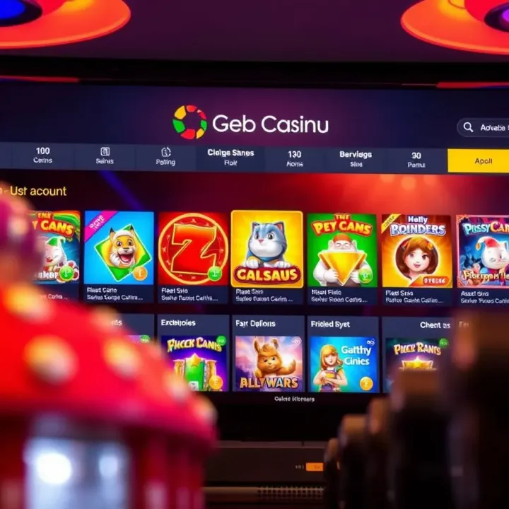 Australian online casino interface displaying various game options and user account details