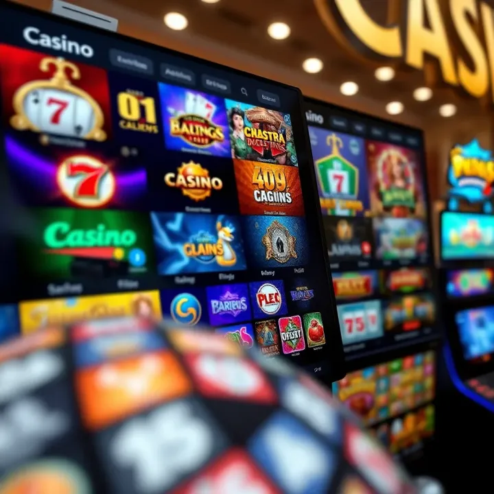 Online casino interface showing various slot and table games available for low deposit players