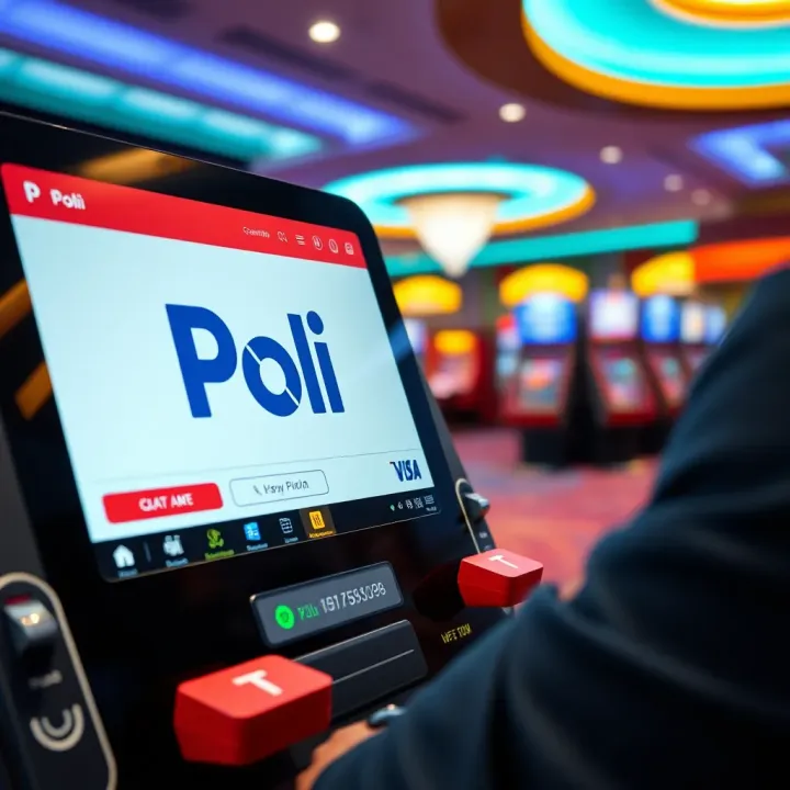 POLi Payment Interface in Online Casino Environment Digital representation of POLi payment interface integrated in an online casino platform